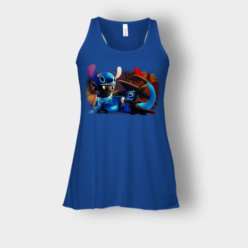 Friends-Toothless-And-Disney-Lilo-And-Stitch-Bella-Womens-Flowy-Tank-Royal