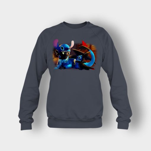 Friends-Toothless-And-Disney-Lilo-And-Stitch-Crewneck-Sweatshirt-Dark-Heather