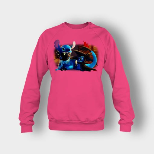 Friends-Toothless-And-Disney-Lilo-And-Stitch-Crewneck-Sweatshirt-Heliconia