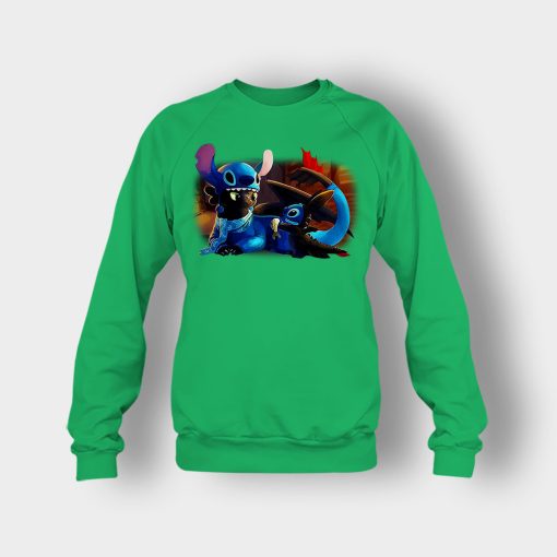 Friends-Toothless-And-Disney-Lilo-And-Stitch-Crewneck-Sweatshirt-Irish-Green