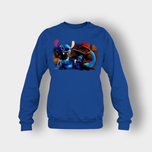 Friends-Toothless-And-Disney-Lilo-And-Stitch-Crewneck-Sweatshirt-Royal