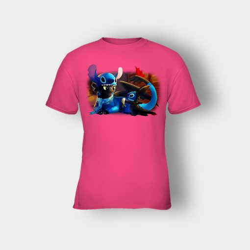 Friends-Toothless-And-Disney-Lilo-And-Stitch-Kids-T-Shirt-Heliconia