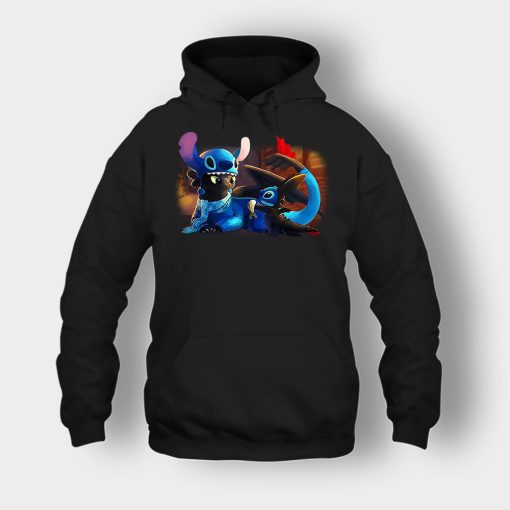 Friends-Toothless-And-Disney-Lilo-And-Stitch-Unisex-Hoodie-Black