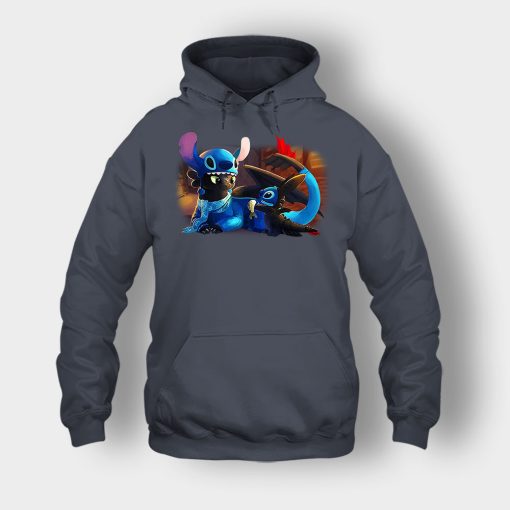 Friends-Toothless-And-Disney-Lilo-And-Stitch-Unisex-Hoodie-Dark-Heather