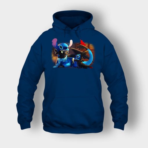 Friends-Toothless-And-Disney-Lilo-And-Stitch-Unisex-Hoodie-Navy