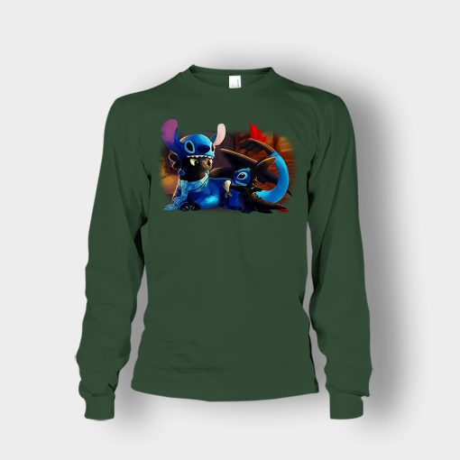 Friends-Toothless-And-Disney-Lilo-And-Stitch-Unisex-Long-Sleeve-Forest