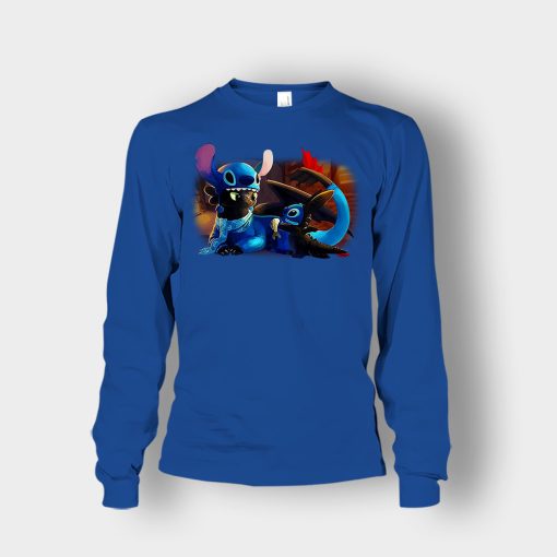 Friends-Toothless-And-Disney-Lilo-And-Stitch-Unisex-Long-Sleeve-Royal