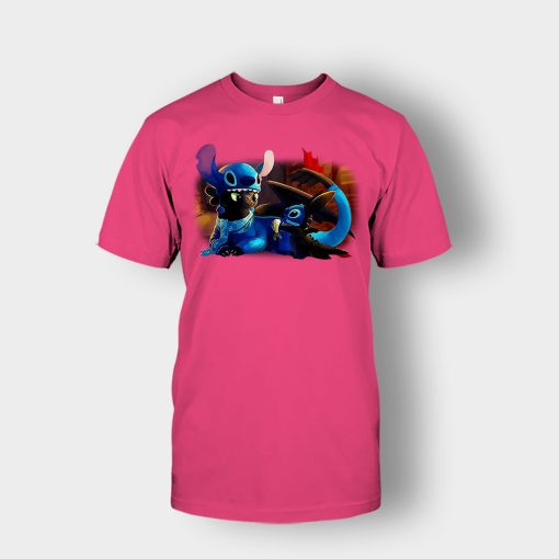 Friends-Toothless-And-Disney-Lilo-And-Stitch-Unisex-T-Shirt-Heliconia