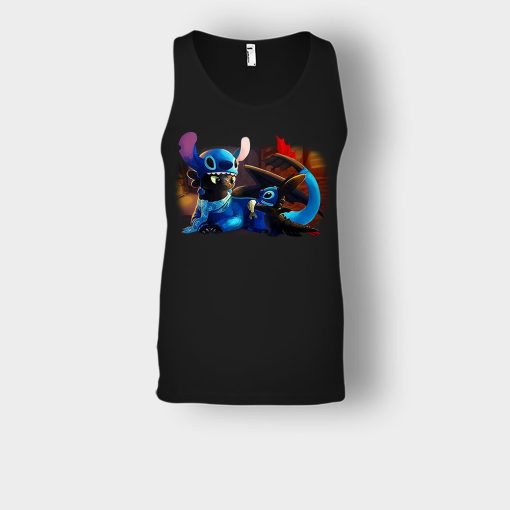 Friends-Toothless-And-Disney-Lilo-And-Stitch-Unisex-Tank-Top-Black