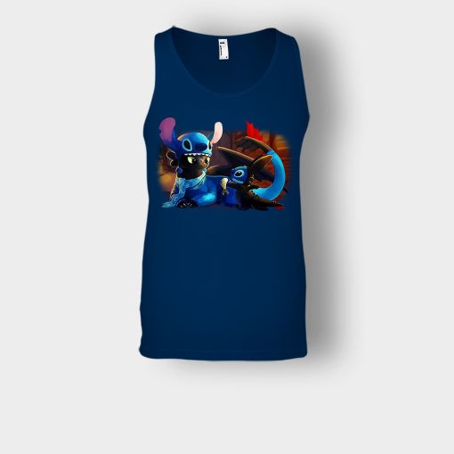 Friends-Toothless-And-Disney-Lilo-And-Stitch-Unisex-Tank-Top-Navy