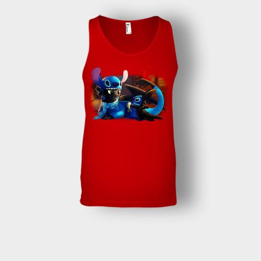 Friends-Toothless-And-Disney-Lilo-And-Stitch-Unisex-Tank-Top-Red