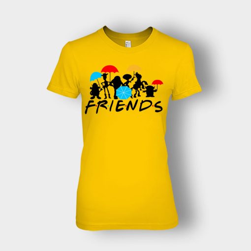 Friends-Toy-Story-Disney-Ladies-T-Shirt-Gold