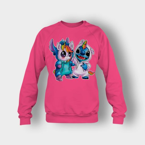 Friends-Unicorn-And-Disney-Lilo-And-Stitch-Crewneck-Sweatshirt-Heliconia