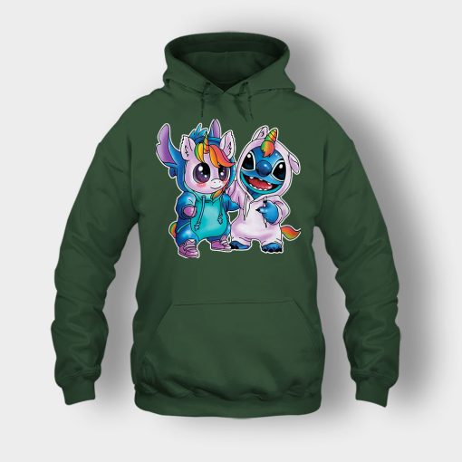 Friends-Unicorn-And-Disney-Lilo-And-Stitch-Unisex-Hoodie-Forest