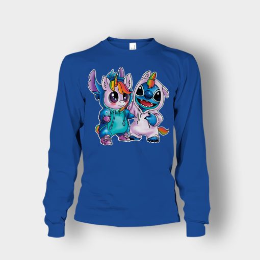 Friends-Unicorn-And-Disney-Lilo-And-Stitch-Unisex-Long-Sleeve-Royal