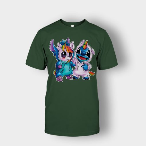 Friends-Unicorn-And-Disney-Lilo-And-Stitch-Unisex-T-Shirt-Forest