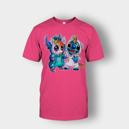 Friends-Unicorn-And-Disney-Lilo-And-Stitch-Unisex-T-Shirt-Heliconia