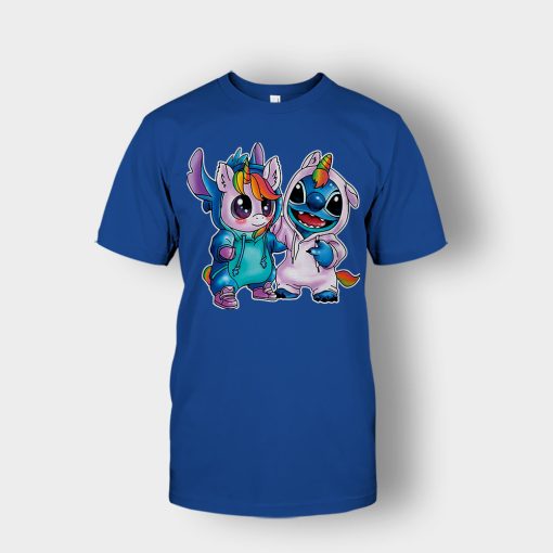 Friends-Unicorn-And-Disney-Lilo-And-Stitch-Unisex-T-Shirt-Royal
