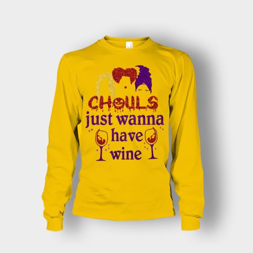 Ghouls-Just-Wanna-Have-Wine-Disney-Hocus-Pocus-Inspired-Unisex-Long-Sleeve-Gold