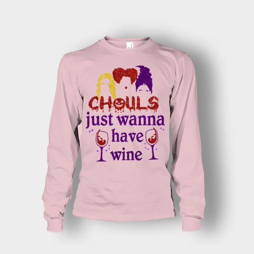 Ghouls-Just-Wanna-Have-Wine-Disney-Hocus-Pocus-Inspired-Unisex-Long-Sleeve-Light-Pink