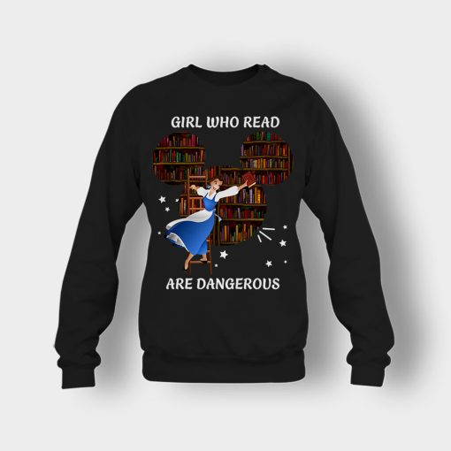 Girls-Who-Read-Disney-Beauty-And-The-Beast-Crewneck-Sweatshirt-Black