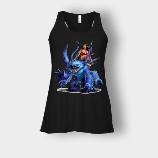 Graphic-Art-Disney-Lilo-And-Stitch-Bella-Womens-Flowy-Tank-Black