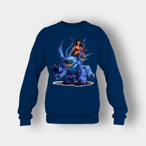 Graphic-Art-Disney-Lilo-And-Stitch-Crewneck-Sweatshirt-Navy