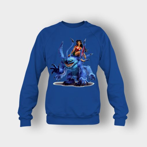 Graphic-Art-Disney-Lilo-And-Stitch-Crewneck-Sweatshirt-Royal