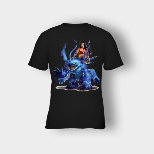 Graphic-Art-Disney-Lilo-And-Stitch-Kids-T-Shirt-Black