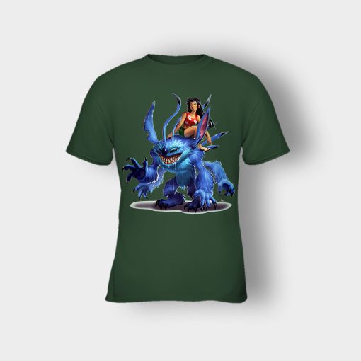 Graphic-Art-Disney-Lilo-And-Stitch-Kids-T-Shirt-Forest