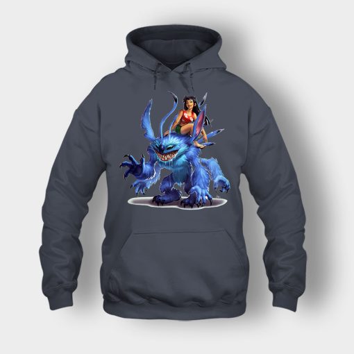 Graphic-Art-Disney-Lilo-And-Stitch-Unisex-Hoodie-Dark-Heather