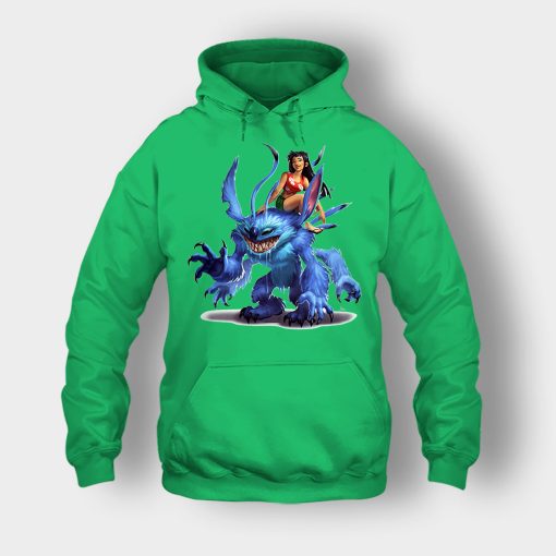 Graphic-Art-Disney-Lilo-And-Stitch-Unisex-Hoodie-Irish-Green