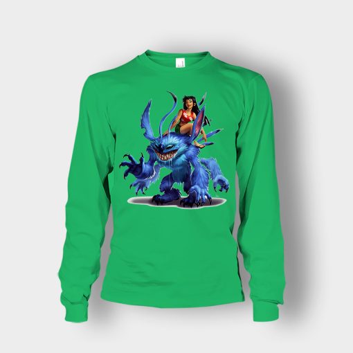 Graphic-Art-Disney-Lilo-And-Stitch-Unisex-Long-Sleeve-Irish-Green