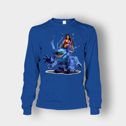 Graphic-Art-Disney-Lilo-And-Stitch-Unisex-Long-Sleeve-Royal