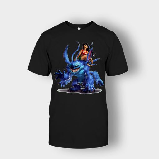 Graphic-Art-Disney-Lilo-And-Stitch-Unisex-T-Shirt-Black