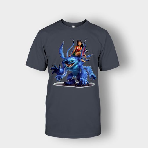 Graphic-Art-Disney-Lilo-And-Stitch-Unisex-T-Shirt-Dark-Heather