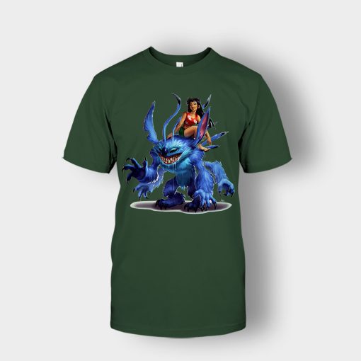 Graphic-Art-Disney-Lilo-And-Stitch-Unisex-T-Shirt-Forest