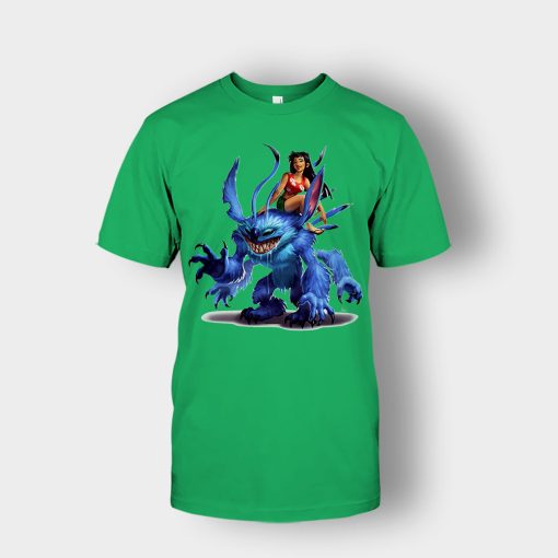 Graphic-Art-Disney-Lilo-And-Stitch-Unisex-T-Shirt-Irish-Green