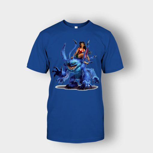 Graphic-Art-Disney-Lilo-And-Stitch-Unisex-T-Shirt-Royal