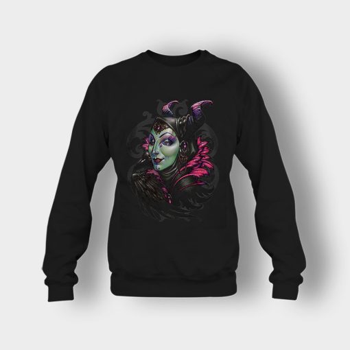 Graphic-Art-Disney-Maleficient-Inspired-Crewneck-Sweatshirt-Black