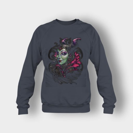 Graphic-Art-Disney-Maleficient-Inspired-Crewneck-Sweatshirt-Dark-Heather