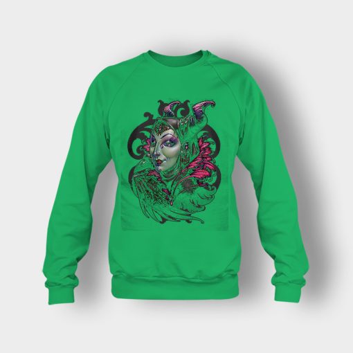 Graphic-Art-Disney-Maleficient-Inspired-Crewneck-Sweatshirt-Irish-Green