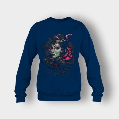 Graphic-Art-Disney-Maleficient-Inspired-Crewneck-Sweatshirt-Navy