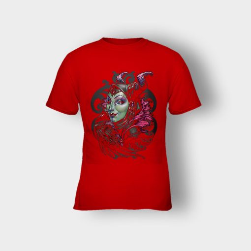 Graphic-Art-Disney-Maleficient-Inspired-Kids-T-Shirt-Red