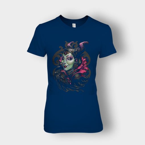 Graphic-Art-Disney-Maleficient-Inspired-Ladies-T-Shirt-Navy