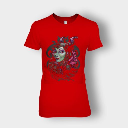 Graphic-Art-Disney-Maleficient-Inspired-Ladies-T-Shirt-Red