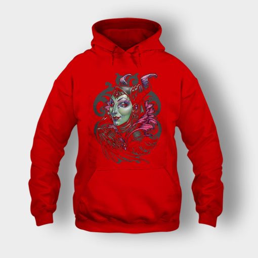 Graphic-Art-Disney-Maleficient-Inspired-Unisex-Hoodie-Red