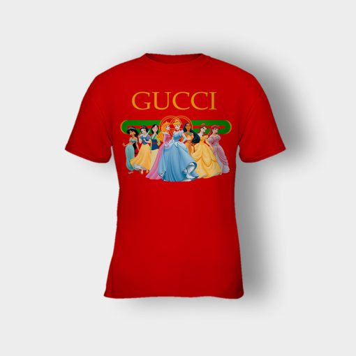 Gucci-Disney-Princess-Aurora-Jasmin-Cinderella-Belle-Snow-White-Kids-T-Shirt-Red