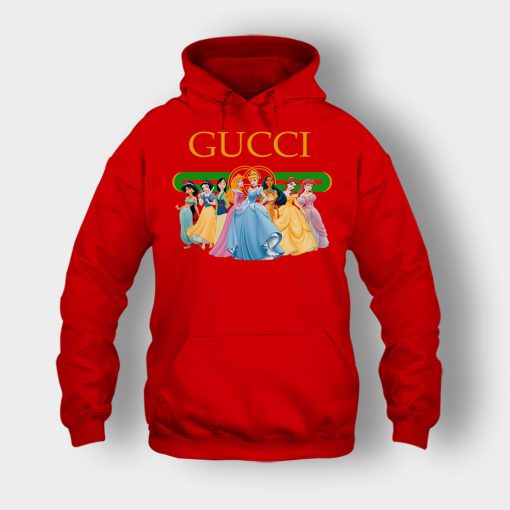 Gucci-Disney-Princess-Aurora-Jasmin-Cinderella-Belle-Snow-White-Unisex-Hoodie-Red