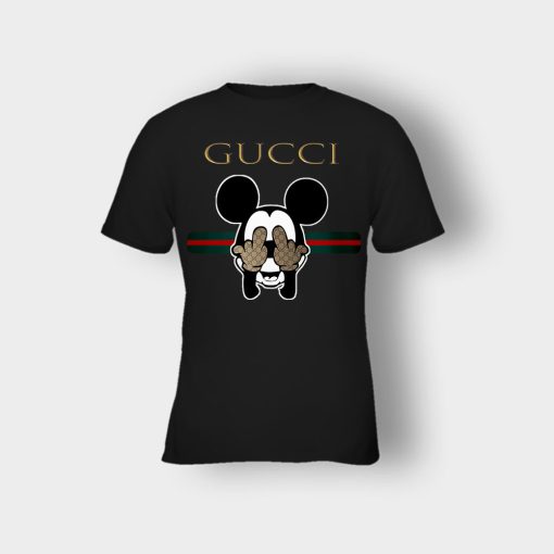 Gucci-Funny-Mickey-Mouse-Disney-Kids-T-Shirt-Black